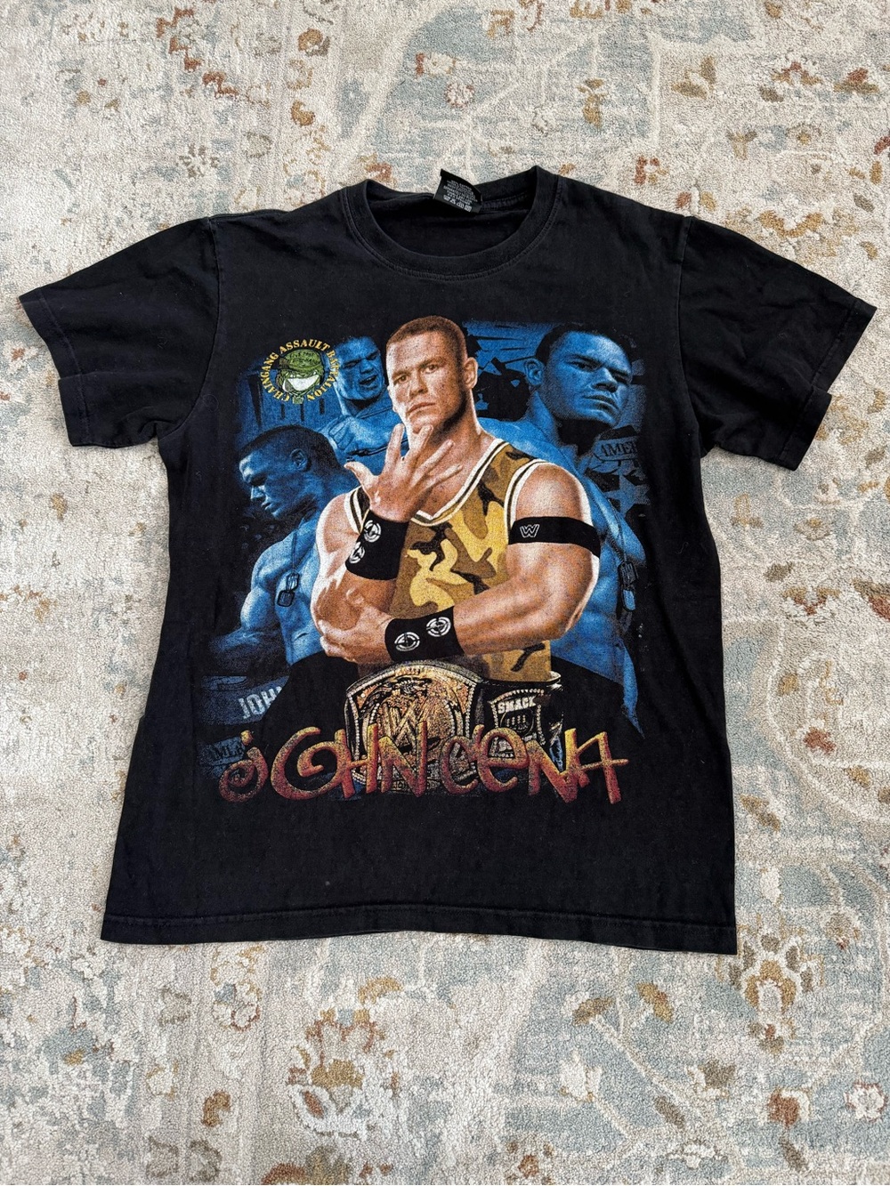Black Graphic Men's Wrestling Logo T-Shirt